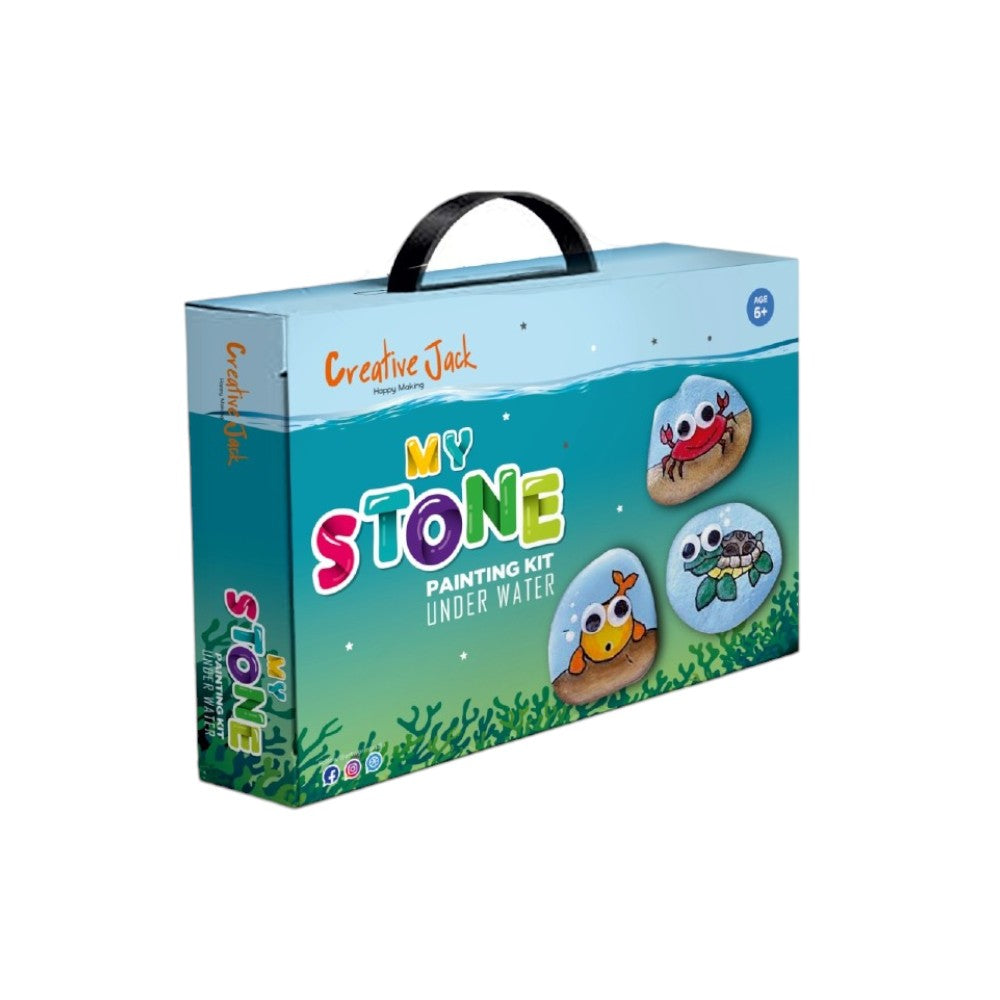 Creative Jack My Stone Painting Kit - Kids Age 6 Plus - DIY Craft Set